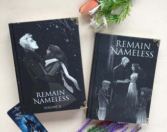 Remain Nameless Book Bind Vol 1 & 2 Hardcover | Dramione Fanfiction | Draco Malfoy Slow Burn Romance