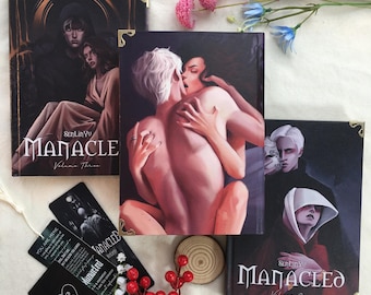 Manacled by SenLinYu Full 3-Volume Set | Custom Dramione Fanfiction Bind - Hardcover Special Edition | Romantic and Forbidden Love