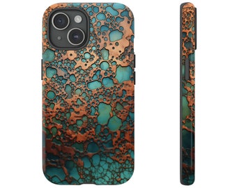 Copper Patina iphone, Samsung Galaxy, and Google Pixel Premium Tough Case