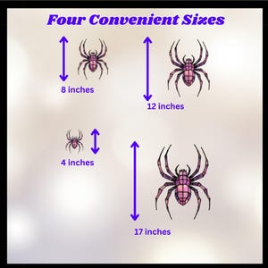 Pink Spider Window Cling Sticker Pink Halloween Decor Coquette