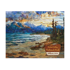 Kobuk Valley National Park Jigsaw Puzzle Personalized Message, Beautiful Stained Glass Look, Gift for Nature Lover