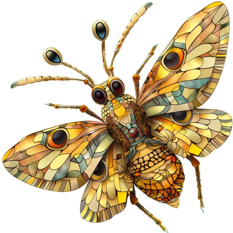 Antlion Stained Glass Window Cling Sticker Decal Vinyl Window Film Bug ...