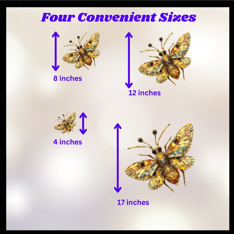 Antlion Stained Glass Window Cling Sticker Decal Vinyl Window Film Bug ...