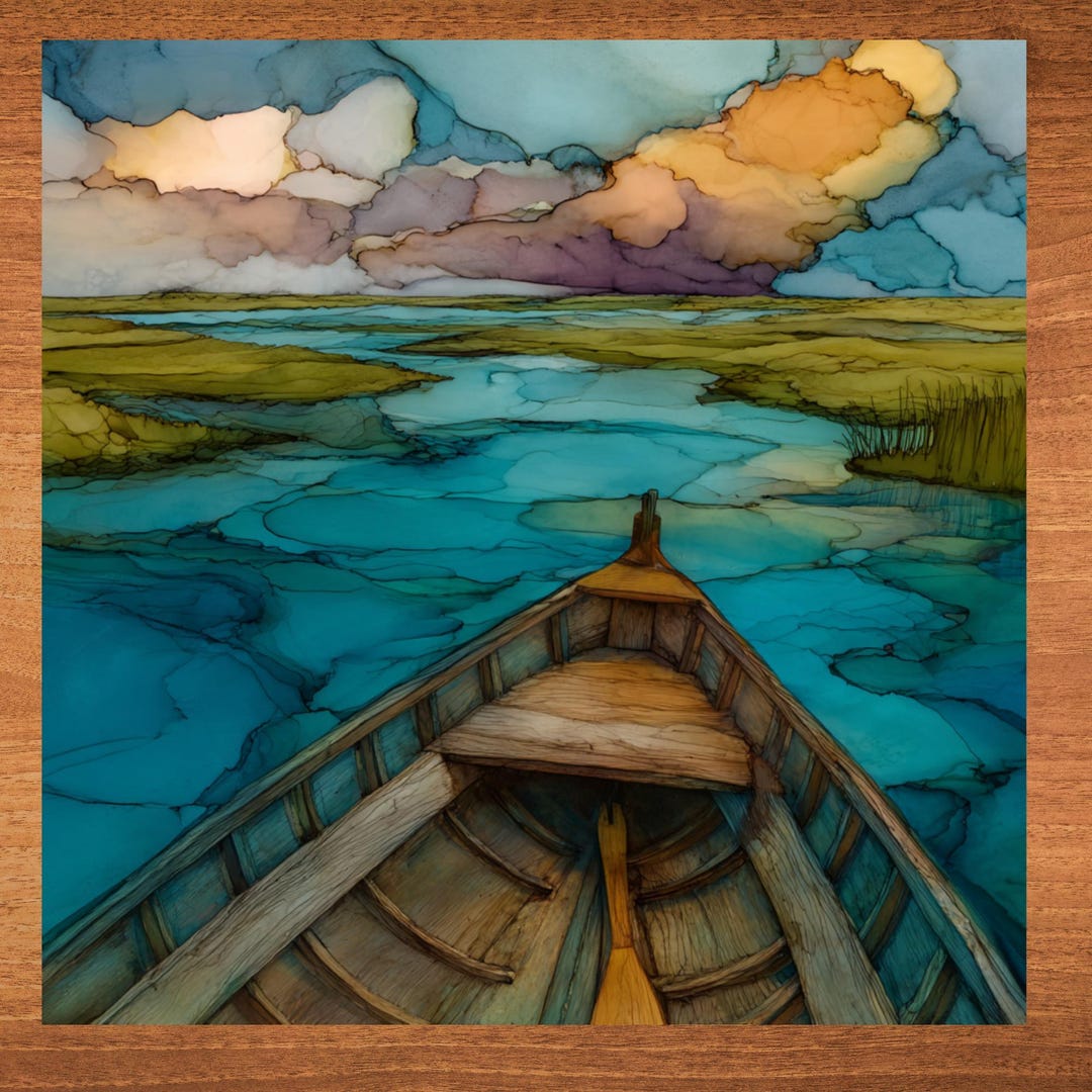 Pawleys Island Inlet Decorative Art Tile - Ceramic Tile Infused With ...