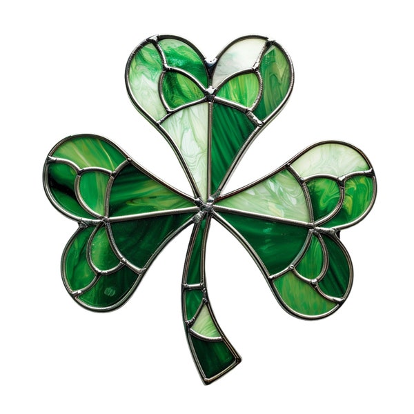 Leprechaun figure design 3 Stained Glass Window Cling to celebrate Saint Patrick's Day Irish Heritage St Patty Party