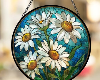 Daisy April Lovely Birth Month Suncatcher for Mothers Day Birthday Gift for Her Mom Wife Mother Grandmother