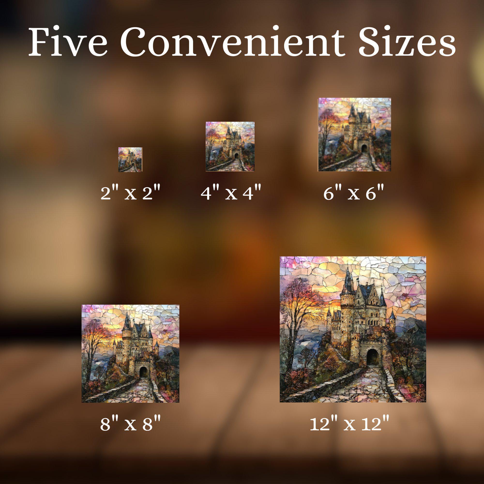 Eltz Castle Castle Decor Ceramic Art Tile for Book Nook Bookshelf ...