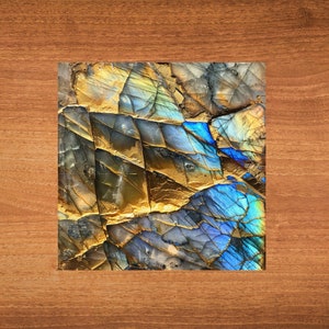 Labradorite Ceramic Art Tile Decorative Glossy Tile for Bookshelf Book ...