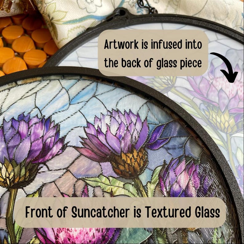 Peony November Birthflower Suncatcher Birthmonth Birth Month Flower Gift for Her Mom Wife Grandmother Personally birthflower image 5