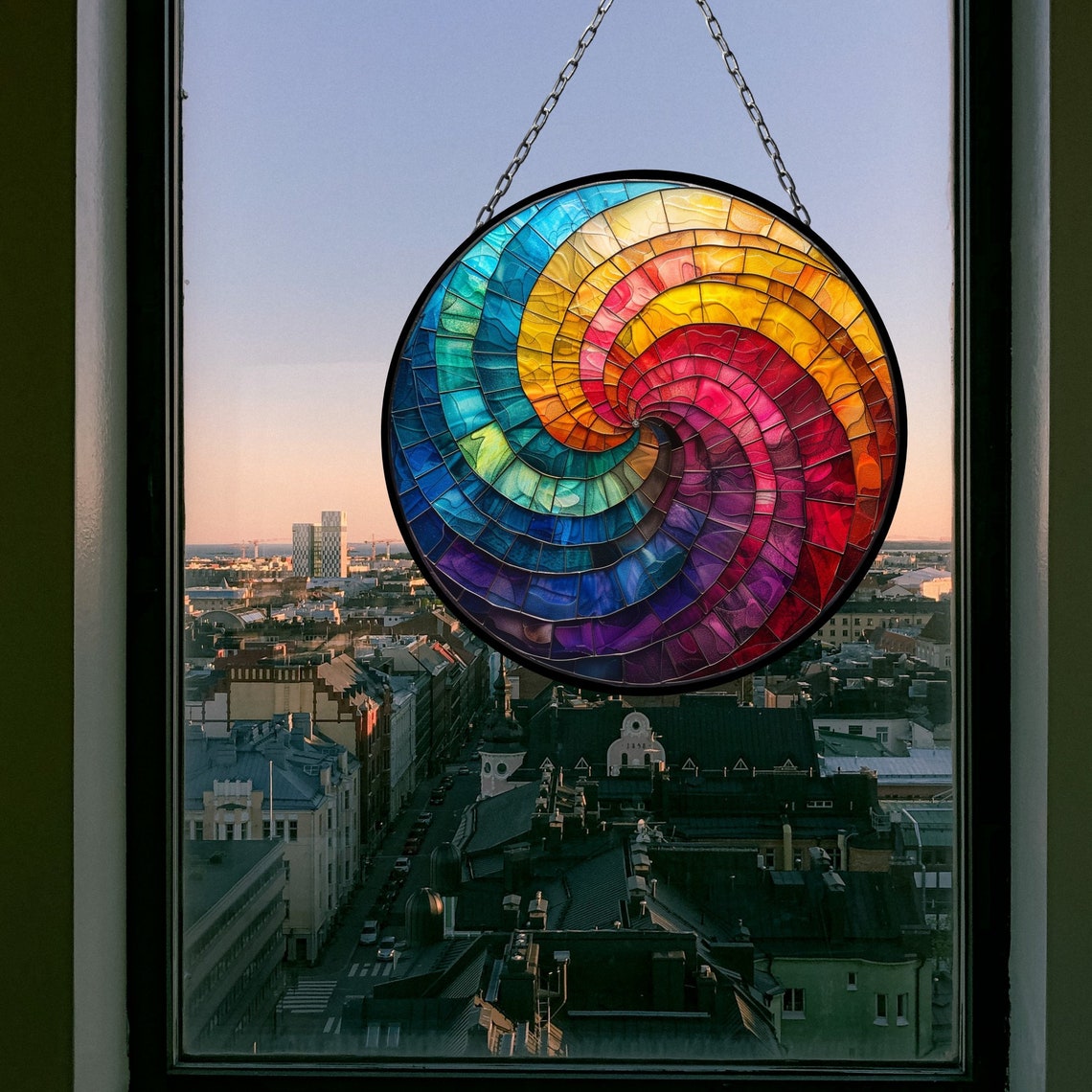 Concentric Circles Suncatcher for Window Decor Gift for Mothers Day ...