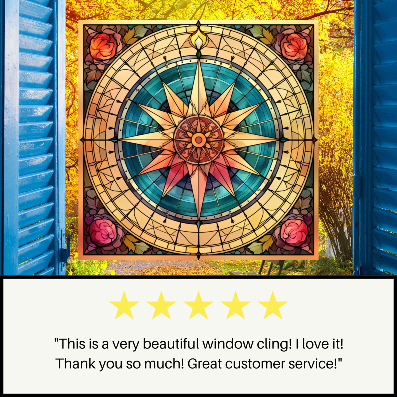 Vintage Map Compass Roses Window Cling Stained Glass Window Etsy Il 1588xN.5351184234 K1dm 