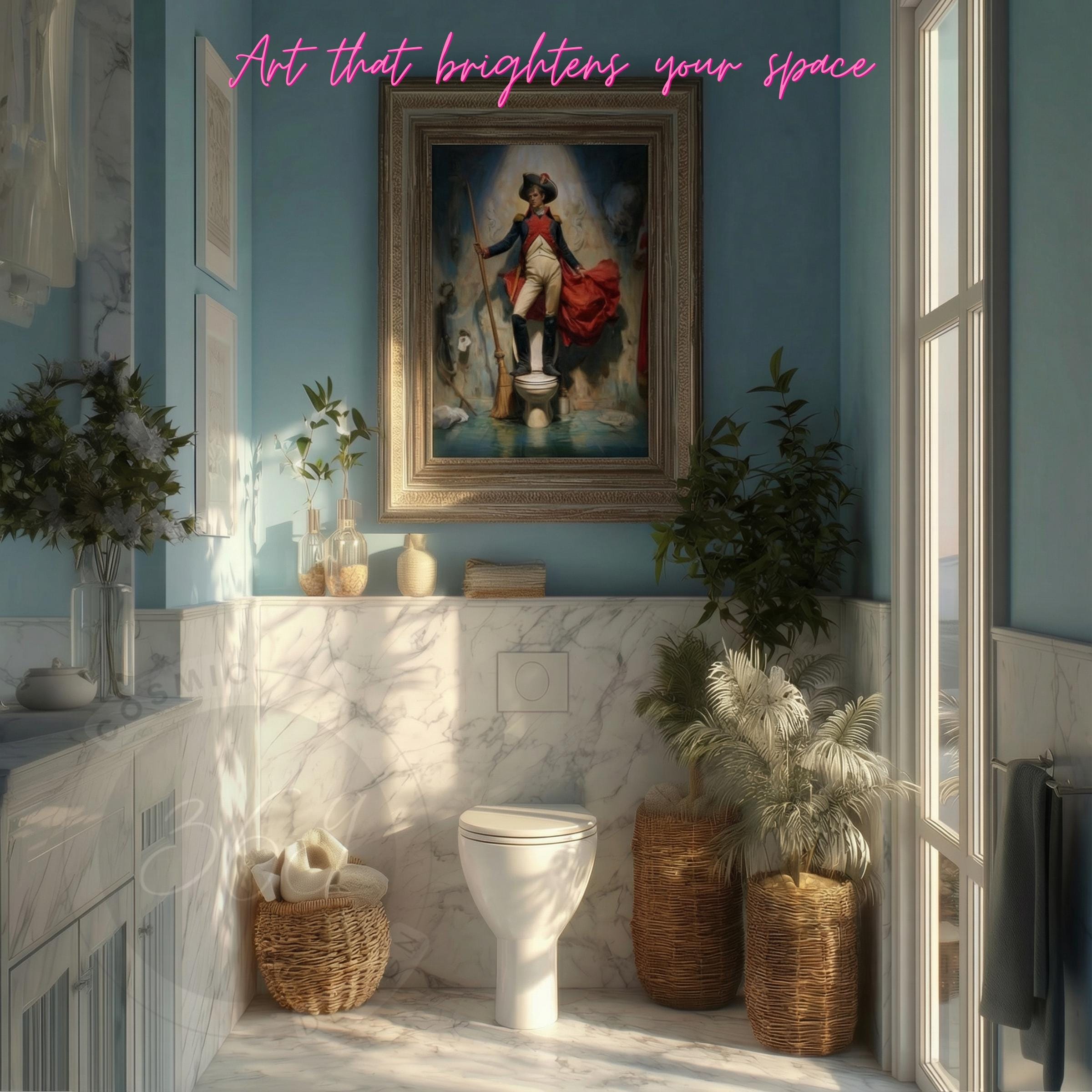 Funny Bathroom Wall Art Printable – Quirky Toilet Decor | Instant ...