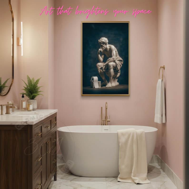 Decorator Bathroom Wall Art – Funny Toilet Printable | Instant Download ...