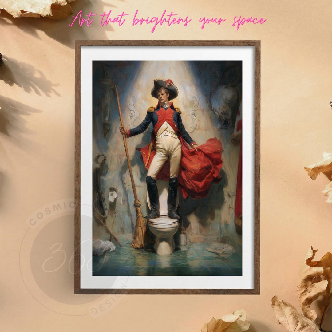 Funny Bathroom Wall Art Printable – Quirky Toilet Decor | Instant ...