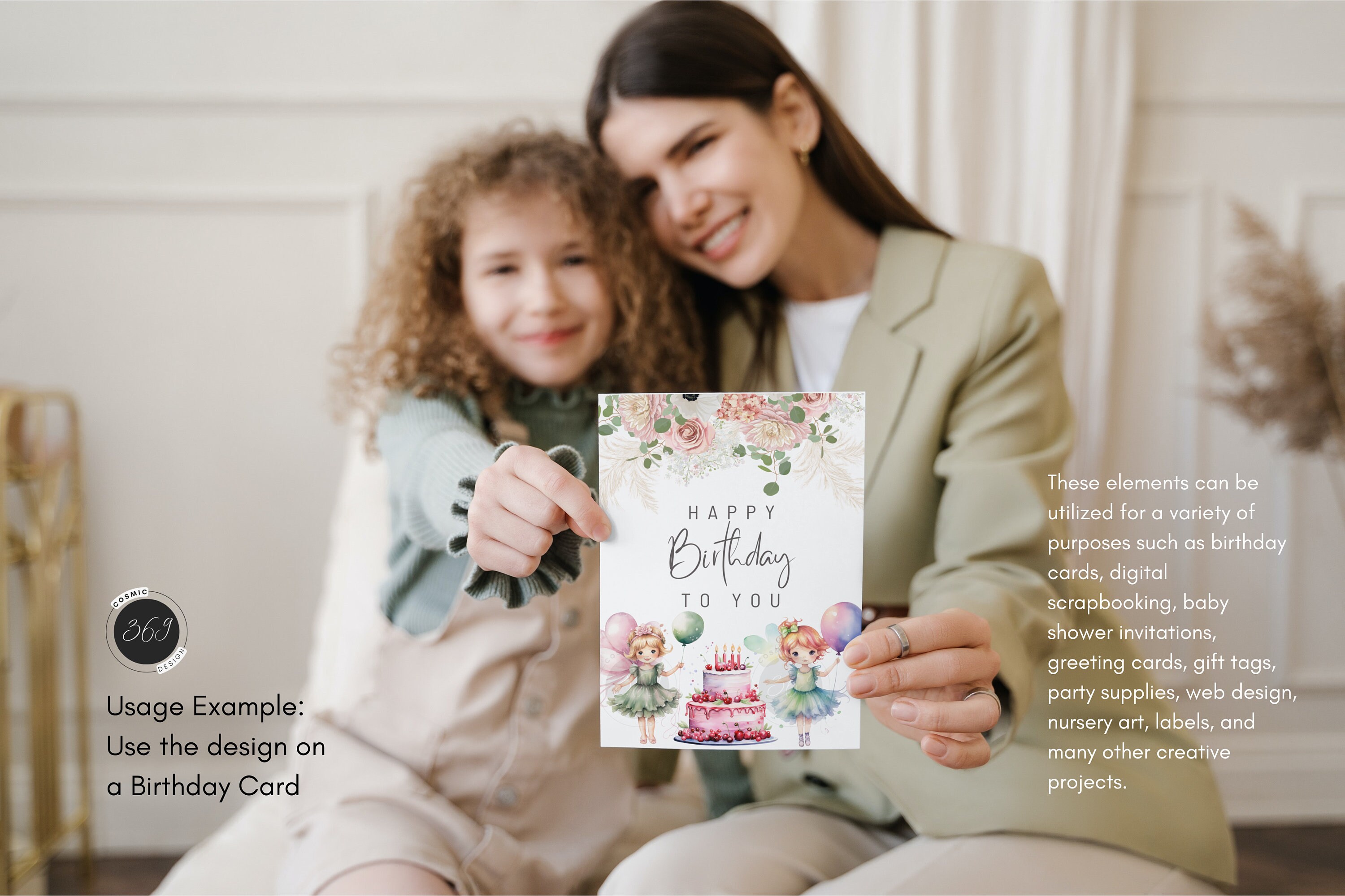 Birthday Fairy PNG 36 Watercolor Fairy Clipart Set 3, Printable ...