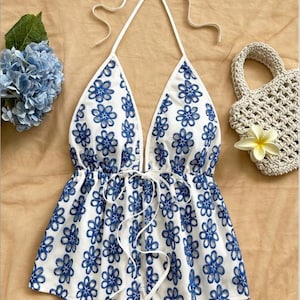 PDF Sewing pattern: Summer Cute Front Tie V-Neck Tank Top