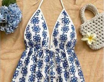 PDF Sewing pattern: Summer Cute Front Tie V-Neck Tank Top