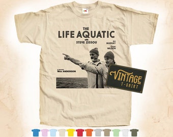 The Life Aquatic with Steve Zissou T-Shirt: Vintage Movie Poster Tee