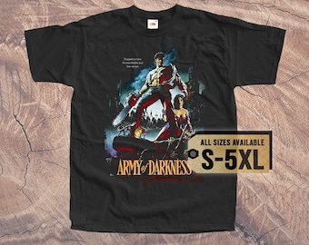 Army of Darkness V1 1992 T SHIRT Tee Vintage 90s Poster BLACK All Sizes S-5XL
