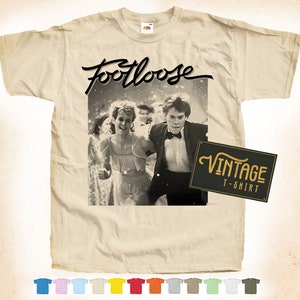 Stampa nera: T SHIRT FOOTLOOSE V2 Tee Poster vintage Naturale 12 colori Tutte le taglie S-5XL