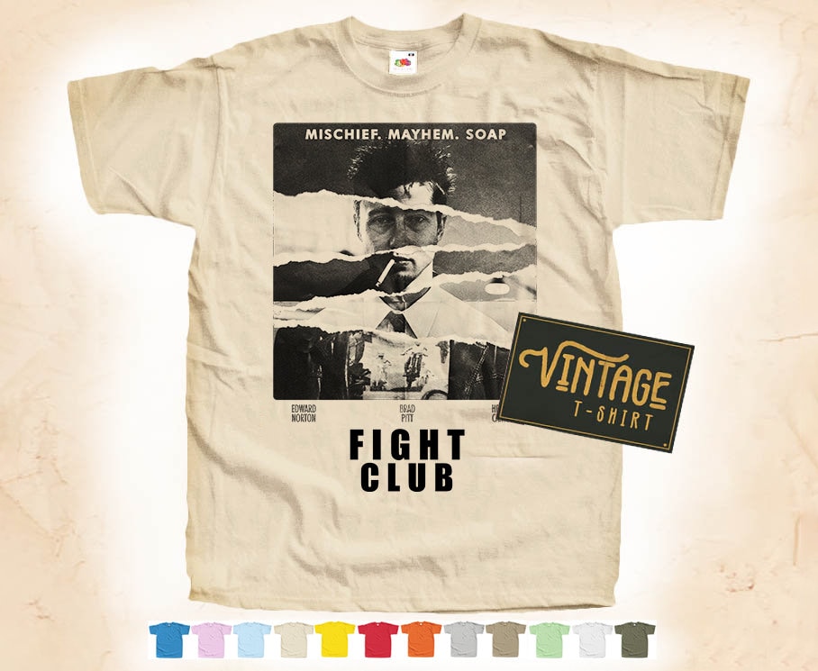 トップス FIGHT CLUB movie tee DELTA PRO WEIGHT Fight Club T-shirt: Vintage Movie Poster Tee - Etsy
