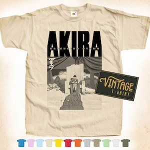 Black Print: AKIRA Vol 4 T SHIRT TEE Vintage Poster Natural 12 Colors All Sizes S-5XL