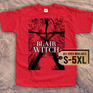 The Blair Witch Project 1999 T SHIRT TEE V1 Vintage Poster red white shirt All Sizes S-5XL