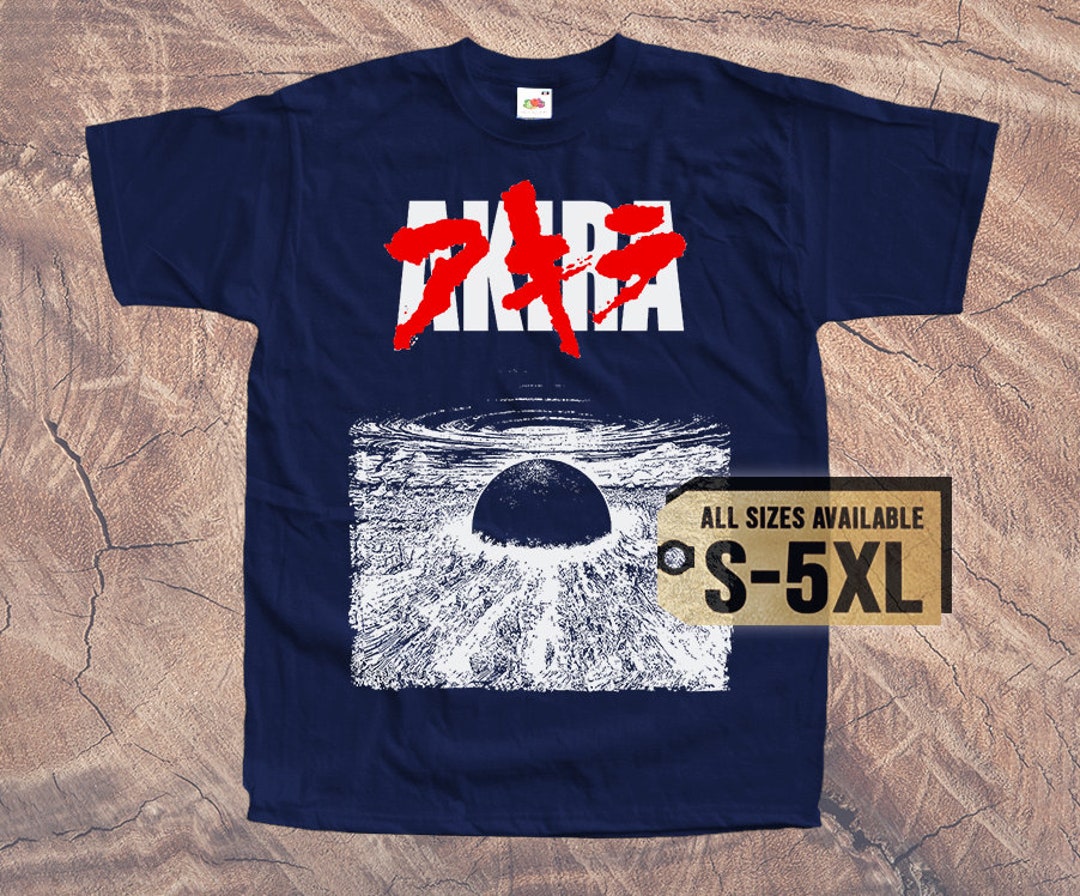 AKIRA V5 1988 80s T SHIRT Tee Vintage Poster BLACK All Sizes