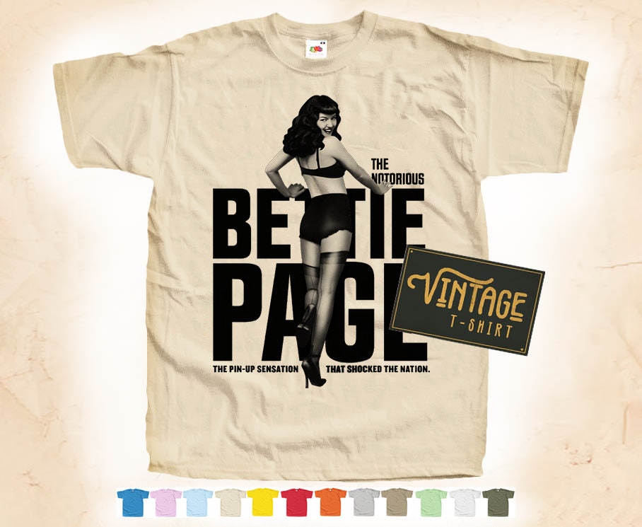 Bettie Page T Shirt - Etsy