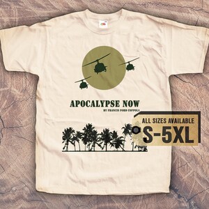 Apocalypse Now 1979 T SHIRT Tee Vintage Poster 80s White Natural Gray All Sizes S-5XL