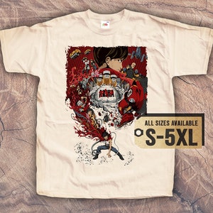 AKIRA V6 1988 80s T SHIRT Tee Vintage Poster BLACK All Sizes S-5XL