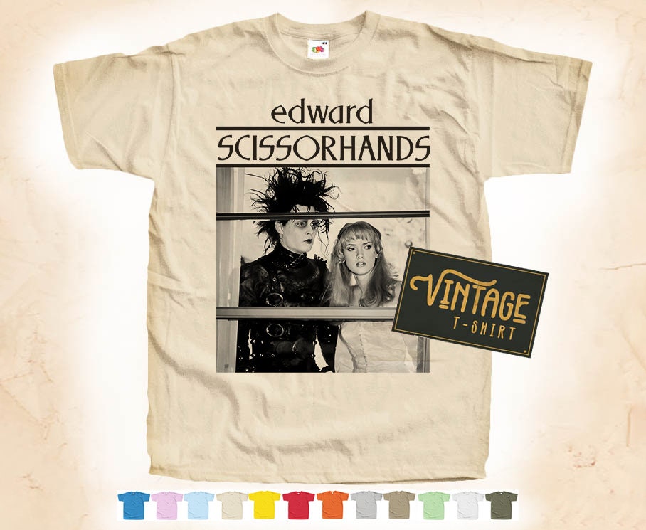 トップス 90s Edward ScissorHands Edward Scissorhands Retro 90S Vintage Bootleg Shirt, Johnny Depp