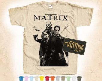 Black Print: MATRIX ver.3 T shirt Tee Vintage Poster Natural 12 Colors All Sizes S-5XL