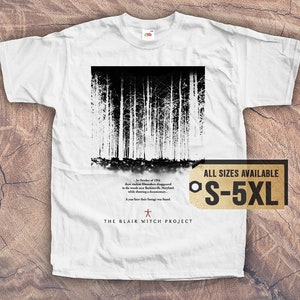The Blair Witch Project 1999 T SHIRT TEE V3 Vintage Poster red white shirt All Sizes S-5XL
