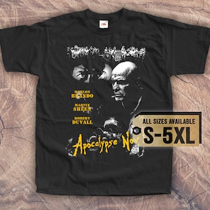 Apocalypse Now 1979 V8 T SHIRT TEE Vintage Poster camicia nera Tutte le taglie S-5XL
