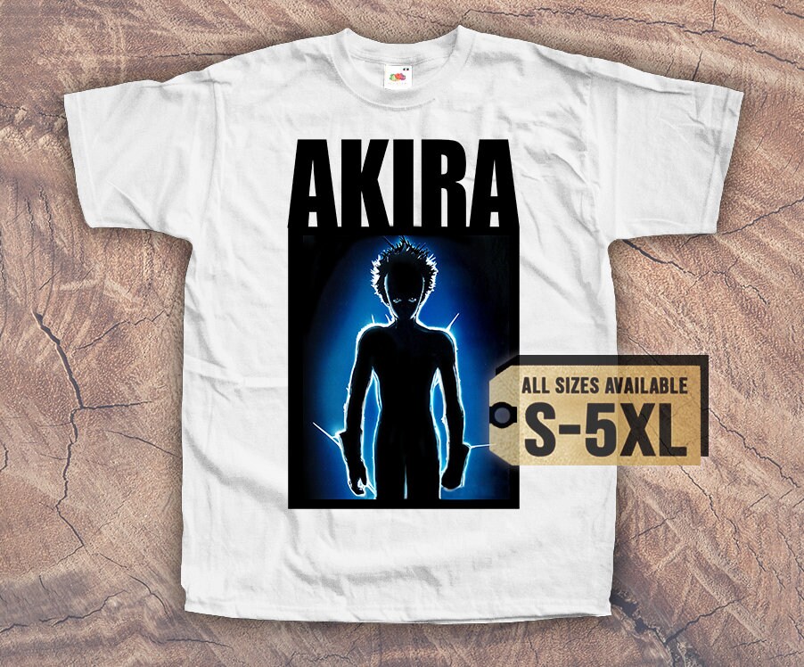 AKIRA V6 1988 80s T SHIRT Tee Vintage Poster BLACK All Sizes