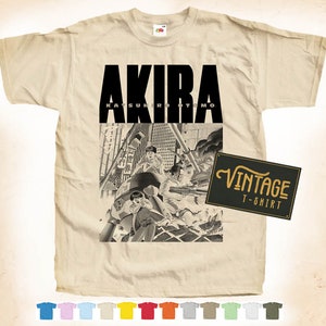 Black Print: AKIRA Vol 3 T SHIRT TEE Vintage Poster Natural 12 Colors All Sizes S-5XL