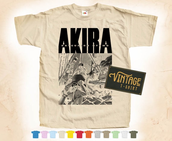 Black Print: AKIRA Vol 3 T SHIRT TEE Vintage Poster Natural 12 