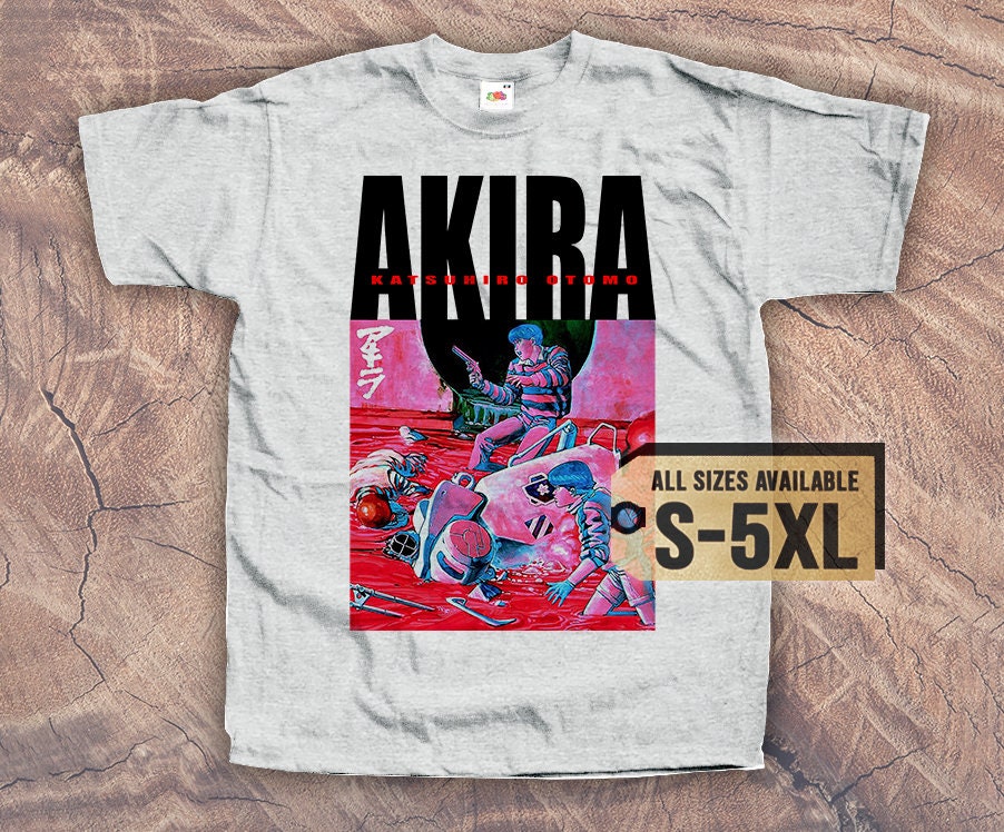 AKIRA V1 1988 80s T SHIRT Tee Vintage Poster BLACK All Sizes AKIRA V1 1988 80s T SHIRT Tee Vintage Poster BLACK All Sizes