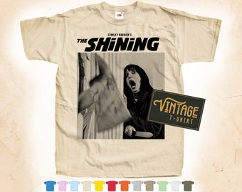 Black Print: The SHINING ver.1 T-shirt Tee Vintage Poster Natural 12 Colors All Sizes S-5XL