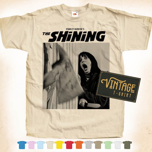 Black Print: the SHINING Ver.1 T-shirt Tee Vintage Poster Natural
