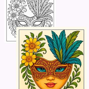 30 Láminas para Colorear Adultos – Arte en Línea Detallado – Formato A4 PDF Imprimible – Naturaleza, Fantasía, Mandalas y Más