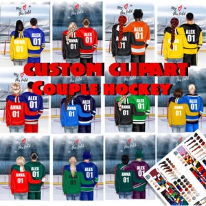 Hockeyspieler Clipart: "HOCKEY CLIPART", Hockey-Grafik, Hockey-Trikots, Sport Clipart, Sportmannschaft, Clipart Sublimation, Design PNG Becher