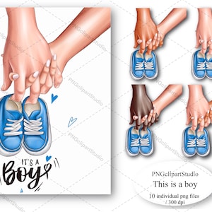 Clipart Futuros pais, Clipart família, É um menino!