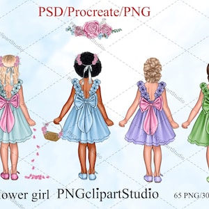 Clipart della damigella: "CLIPART DI MATRIMONIO" Addio al nubilato, clipart fai da te per bambine, invito al matrimonio delle damigelle, clipart per ragazze