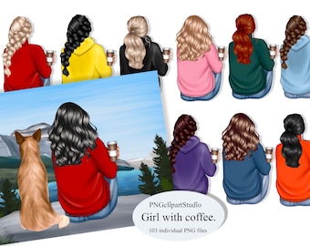 Best friends clipart, Girl with coffee, Besties clipart, Best friends clipart, Soul sisters clipart, Friends clipart, Bff clipart