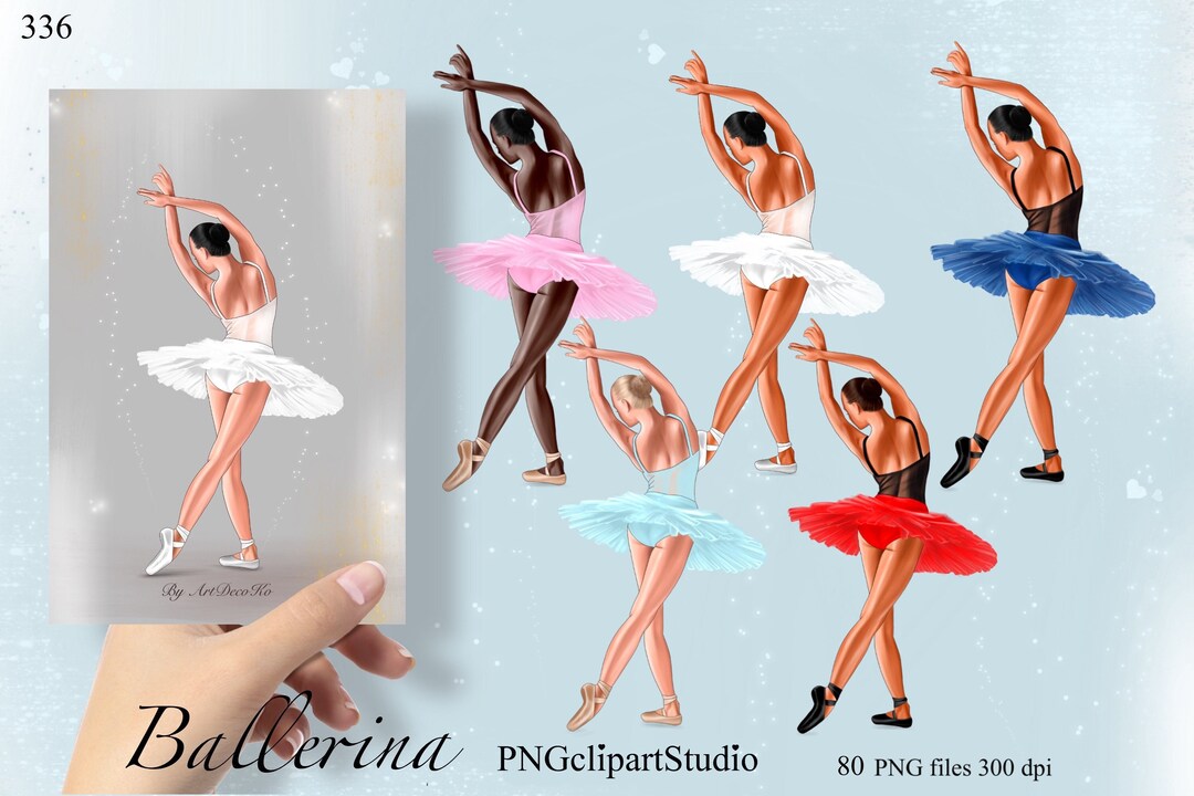 Ballerina Clipart - Etsy