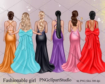 Fashionable girl clipart, Classy lady clipart, African American clipart, Fashion girl clipart, Lady boss clipart,  Afro girl clipart