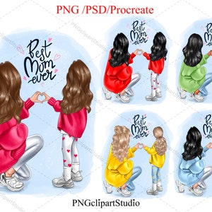 Imágenes prediseñadas de madre, imágenes prediseñadas de niña, imágenes prediseñadas de familia, imágenes prediseñadas de niños, imágenes prediseñadas de hija, ilustración familiar