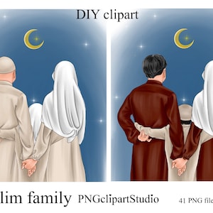 Islamic Muslim family DIY set.